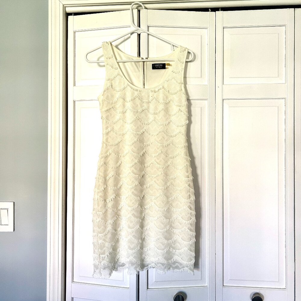 Ivory Guess Maria Fringe Dress